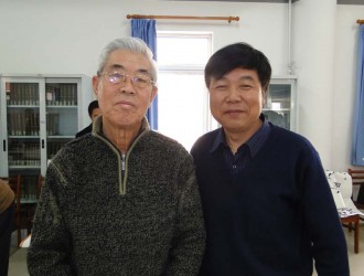 著名画家雷正民先生与书法家张少周先生在一起